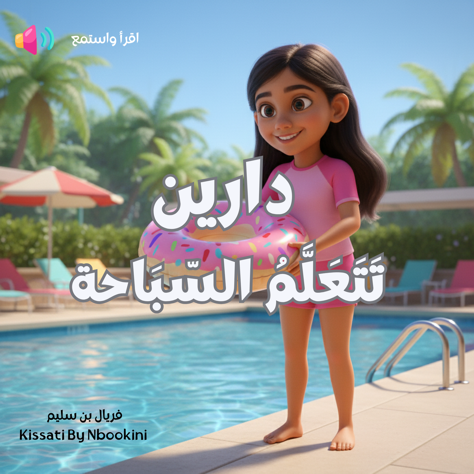 دارين تتعلم السباحة